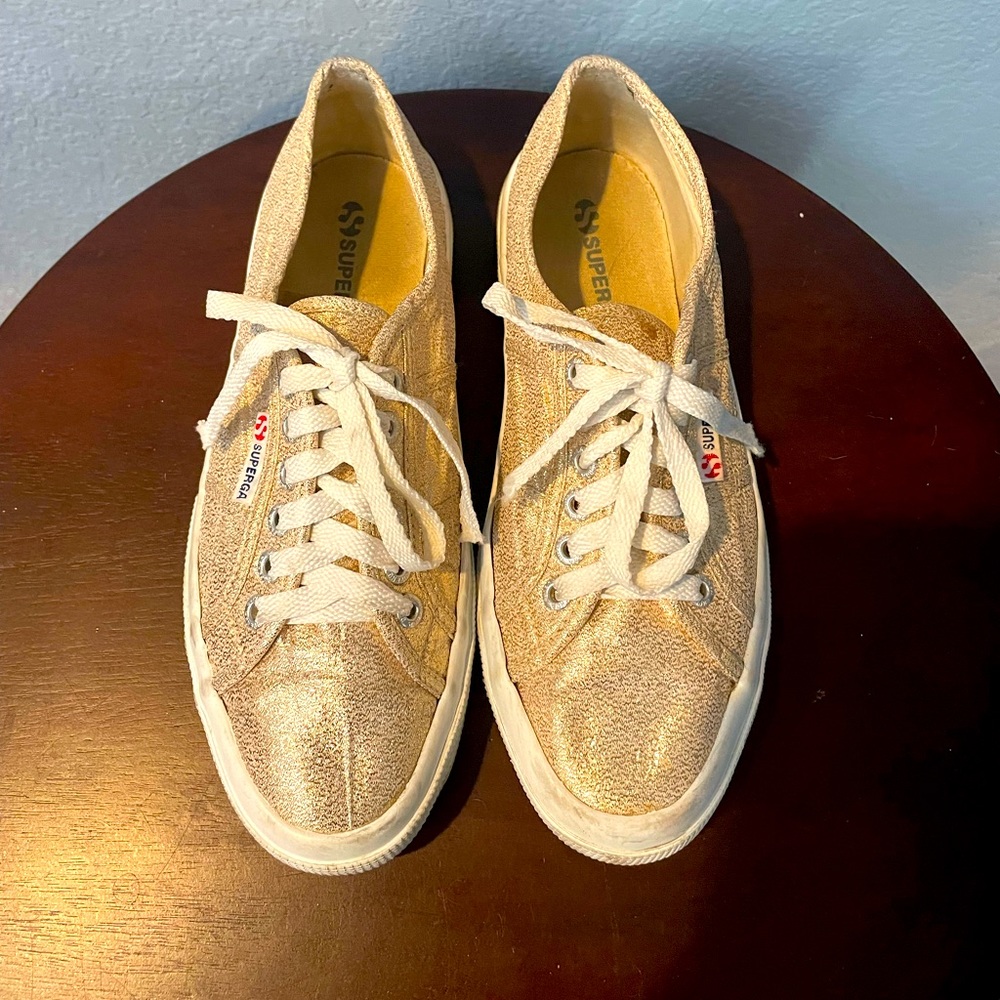 Superga gold sneakers size 8.5 women